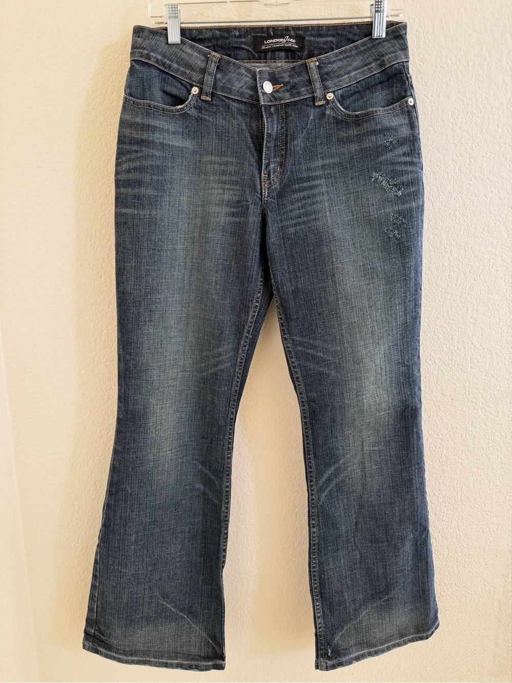 👖 London Jean Women's Flare Bootcut Jeans in Blue (Size 8)